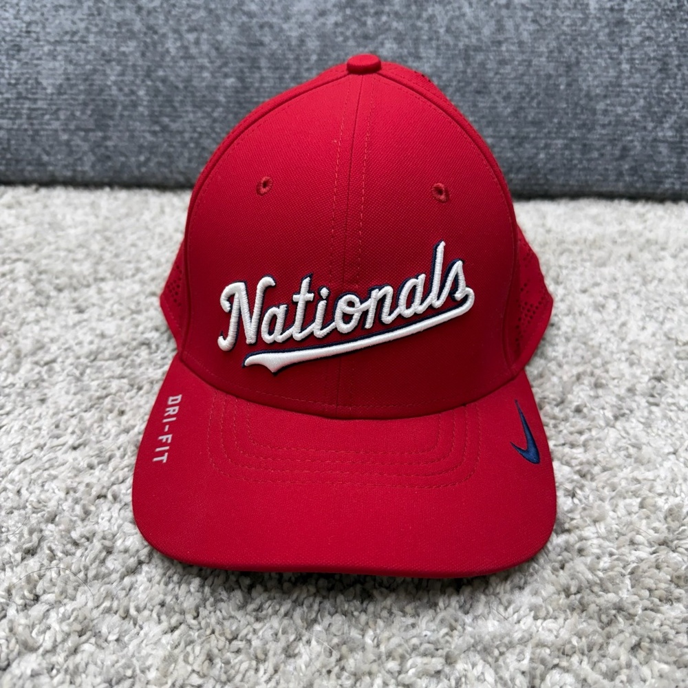 Nike‎ Washington Nationals cap hat red dri-fit classic99 baseball cap
